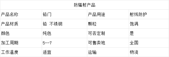 徐州射线防护铅门