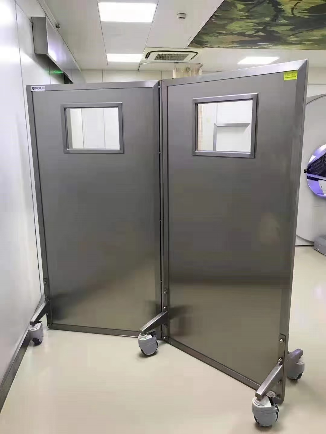城关隔断双联铅屏风